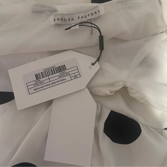 New English Factory Polka Dot Dress Size Large - Picture 2 of 2